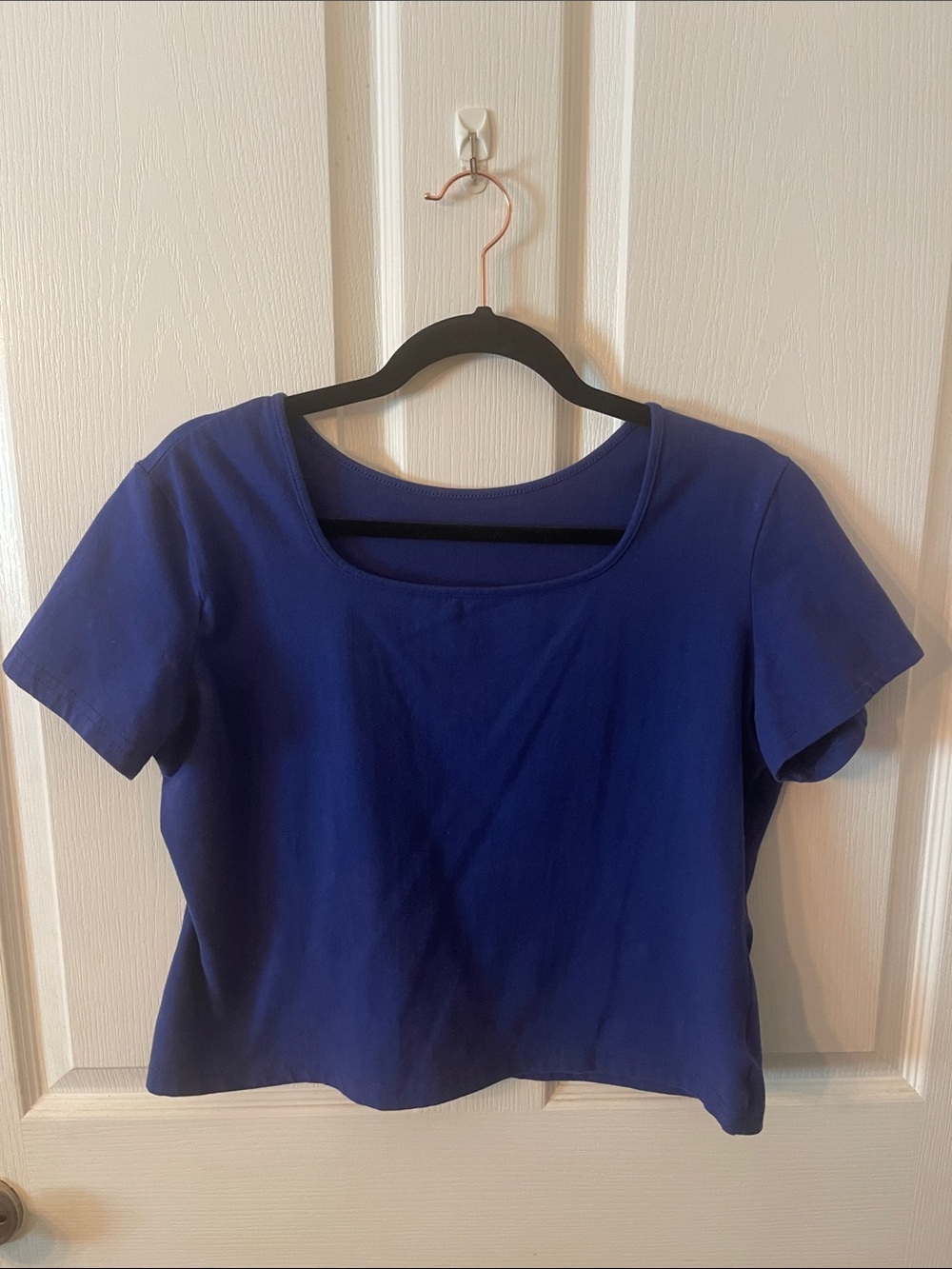 Weekenders Royal Blue Scoop Neck Short Sleeve Top